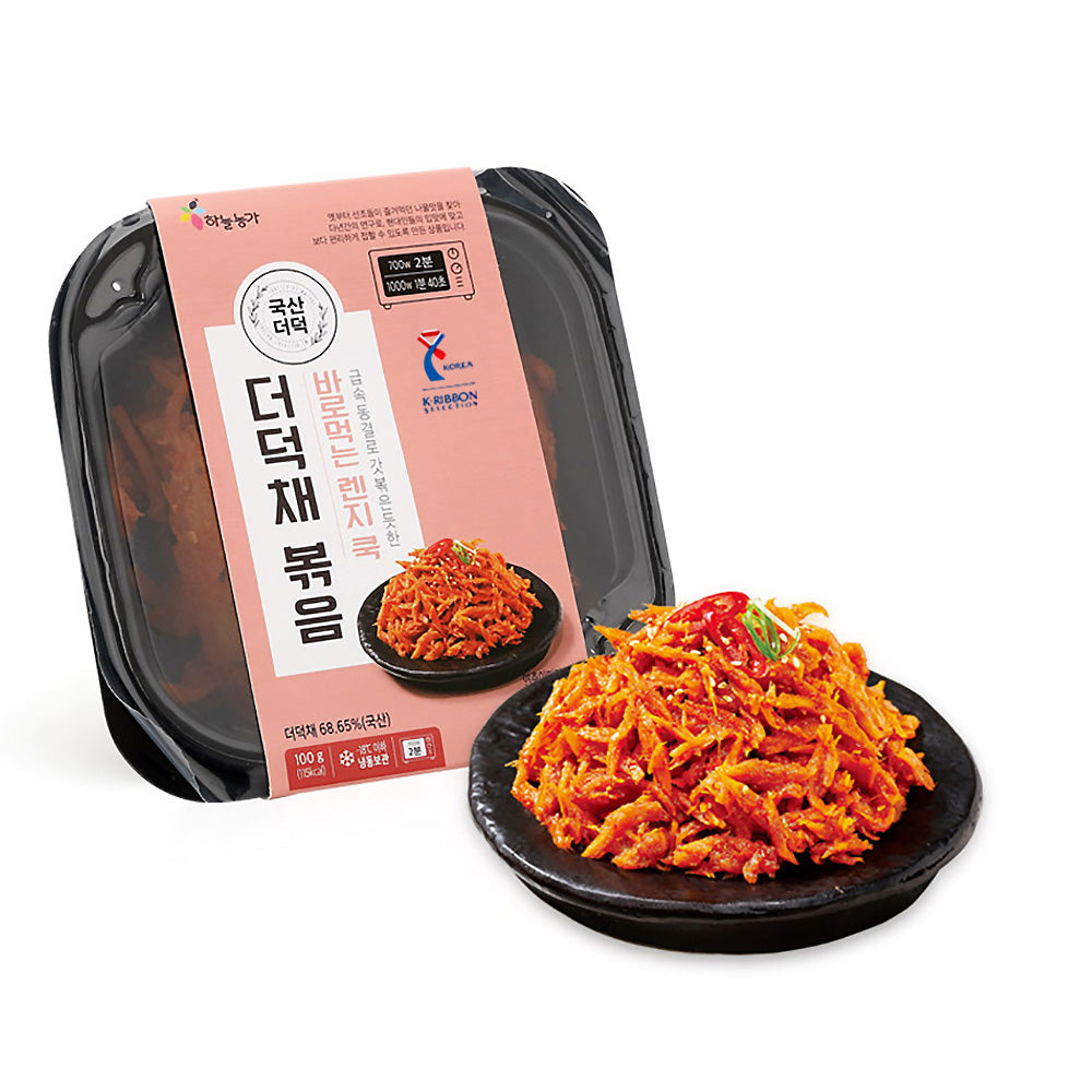 [Kkotma Fresh] Haneul Nongga Ready-to-Eat Greens - Stir-fried Deodeok Strips 100g
