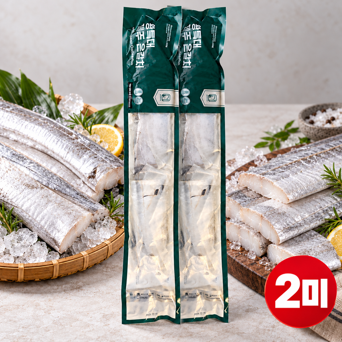 [Free Separate Shipping][Kkotma Fresh] Extra Large Jeju Silver Hairtail 400g x 2 Packs Expiration Date: June 17, 2028
