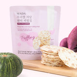 MADA Korean Rice Low-Sugar Brown Rice Puffed Chips Purple Sweet Potato & Butternut Squash Flavor (30g) x 5 Packs