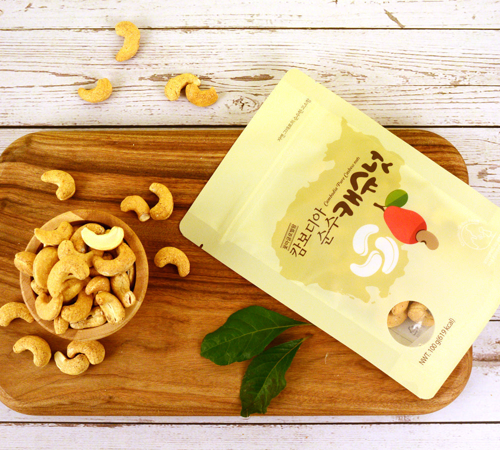 1 bag (100g) of pure Cambodian cashews