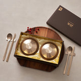 Brass Table - Bangjja Yugi Premium 2-Person Single Tableware Set