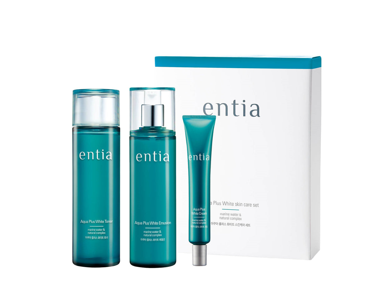 Coreana Encia Aqua Plus White 2-Piece Set <br/>-Free Encia Meringue Cloud Cleansing Foam
