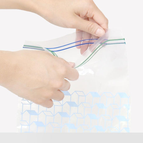 Everyday Convenient Pull-Out Double Zipper Bags Mixed (Medium 25 Sheets + Large 25 Sheets)