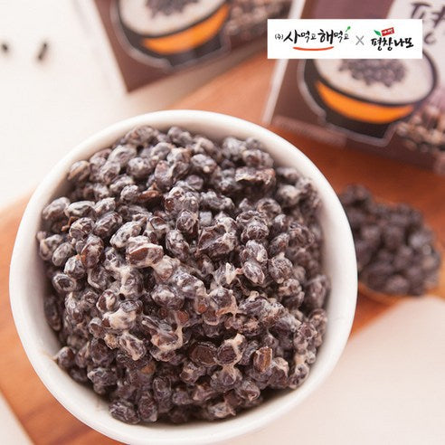 [Free Separate Shipping][Kkotma Fresh] Pyeongchang Natto Black-eyed Soybeans (50g x 20 packs)