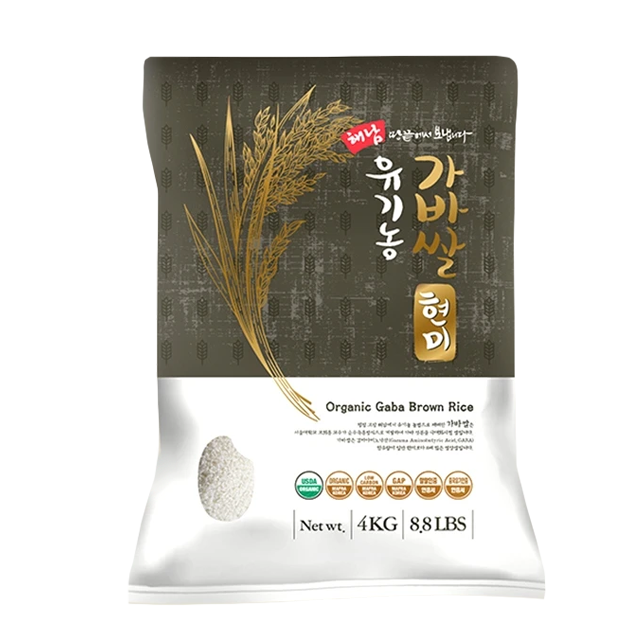 Haenam Organic GABA Brown Rice 4kg (Limited to 2 Bags per Order)  (Milled Date: 12/26/2025)
