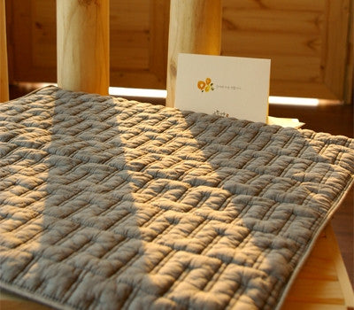 Silver charcoal cushion