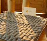 Silver charcoal cushion