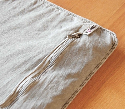 Silver charcoal cushion