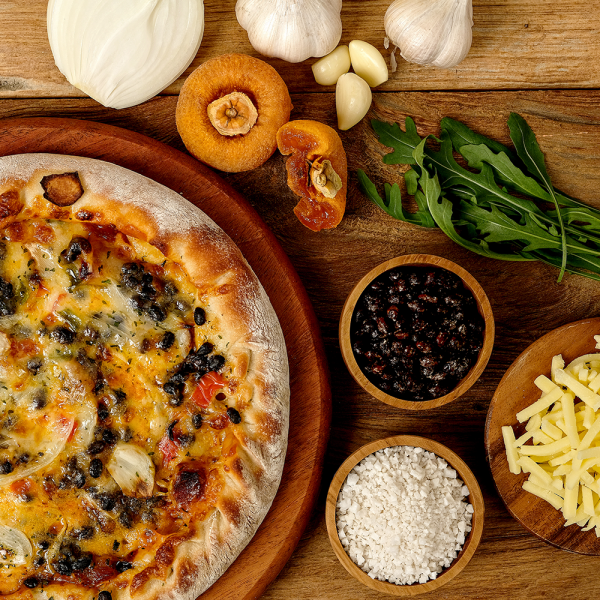 [꽃마Fresh][무료별도배송] 지리산 발효검은콩 쌀피자 675g (3개입) 3박스