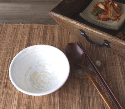 White Blooming and Fading Rice Bowl 2-Piece Set