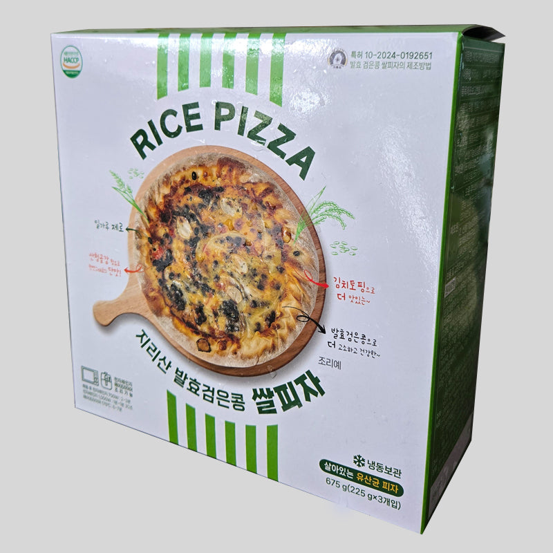 [Kkotma Fresh] Jirisan Fermented Black Bean Rice Pizza 675g (3 Pack)