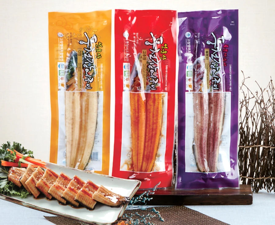 [Free Separate Shipping] Seonunsan - Pungcheon Grilled Freshwater Eel 1.3kg (4 Packs of Gochujang + 4 Packs of Soy Sauce)