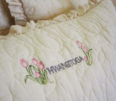 Cotton tulip pillow cover (60×40cm)
