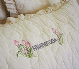 Cotton tulip pillow cover (60×40cm)
