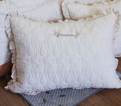 Cotton tulip pillow cover (60×40cm)