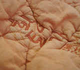 Red clay tulip quilted comforter (single)