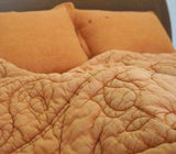 Red clay tulip quilted comforter (single)