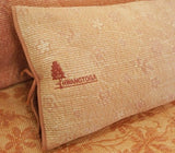 Yellow clay rayon cypress wood pillow