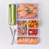 [SEPARATE FREE SHIPPING] THANKS SOYOON Food Storage Organizer Containers with lids for Fridge & Freeze