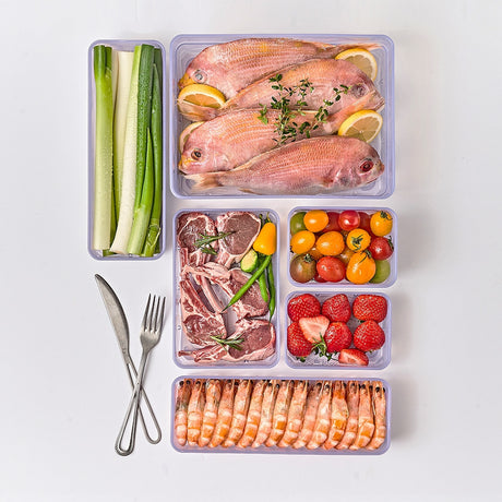 [SEPARATE FREE SHIPPING] THANKS SOYOON Food Storage Organizer Containers with lids for Fridge & Freeze