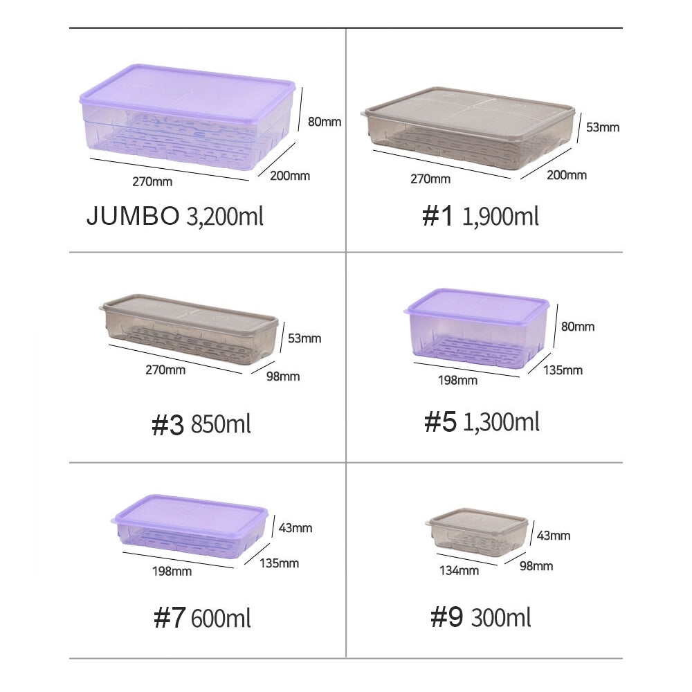 [SEPARATE FREE SHIPPING] THANKS SOYOON Food Storage Organizer Containers with lids for Fridge & Freeze