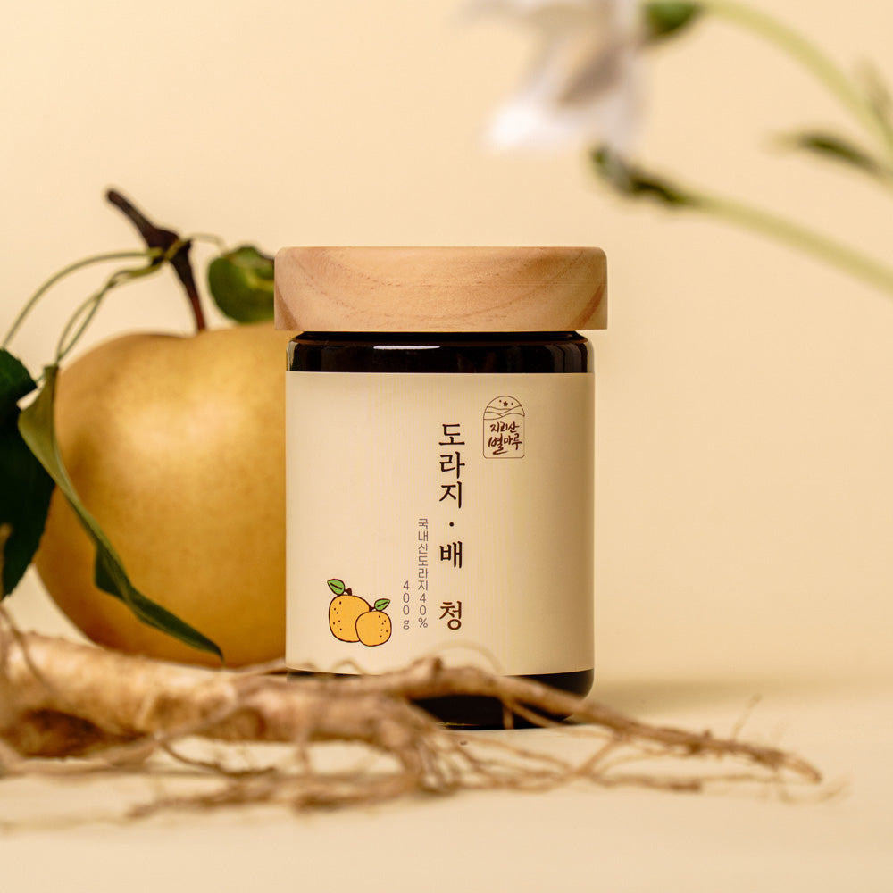 Jirisan Byeolmaru Balloon Flower Root & Pear Syrup 400g