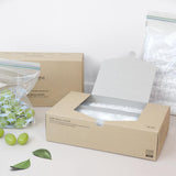 Everyday Convenient Pull-Out Double Zipper Bags Mixed (Medium 25 Sheets + Large 25 Sheets)