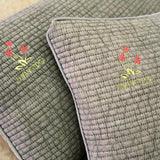 Cypress Wildflower Pillow (Charcoal)