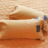 red clay patchwork buckwheat pillow