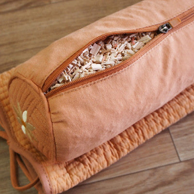 Cypress wood and red clay cervical pillow