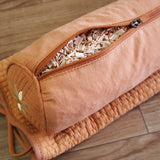 Cypress wood and red clay cervical pillow