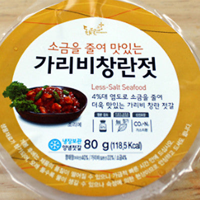 80g of delicious salted scallop intestines with reduced salt