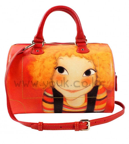 [Yuksimwon] Classic Boston Bag Stripe Sunny