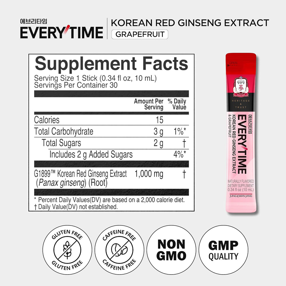 정관장 에브리타임 10일분 10ml*10스틱 (옵션선택)