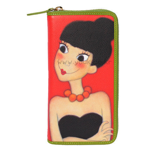 [Yuksimwon] Romantic Nani Zipper Long Wallet