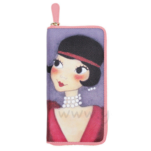 [Yuksimwon] Zipper Long Wallet Ethnic Nani