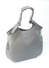[Homiga] Handmade handbag featuring a mix of ostrich and crocodile leather (OTL 279420)