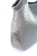 [Homiga] Handmade handbag featuring a mix of ostrich and crocodile leather (OTL 279420)