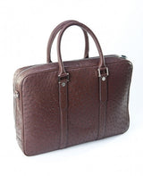 [Homiga] Handmade Ostrich Leather Handbag (OT 2790B02 Nicotine)