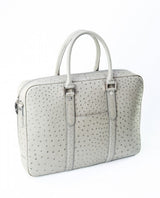 [Homiga] Handmade Ostrich Leather Handbag (OT 2790B20 Gray)