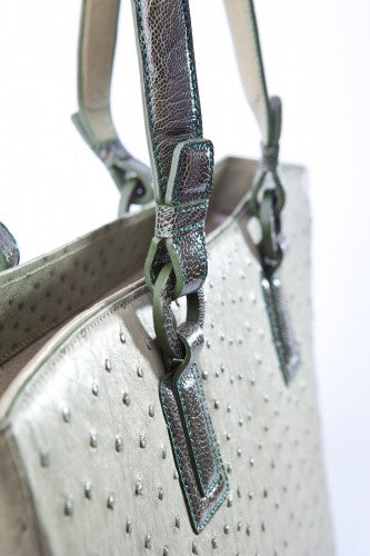 [Homiga] Handmade Ostrich Leather Handbag (OTL 224753)