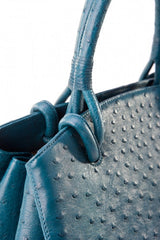 [Homiga] Handmade Ostrich Leather Handbag (OT 270187 Cobalt)