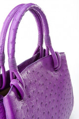 [Homiga] Handmade Ostrich Leather Handbag (OT 259511HK Violet)