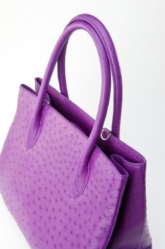 [Homiga] Handmade Ostrich Leather Handbag (OT 289511HK Violet)