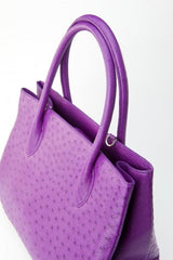[Homiga] Handmade Ostrich Leather Handbag (OT 289511HK Violet)