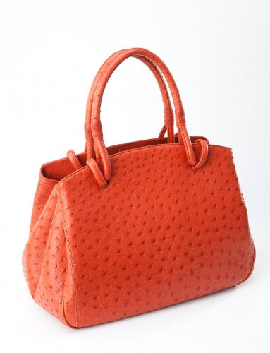 [Homiga] Handmade Ostrich Leather Handbag (OT 270133 Gerbera)