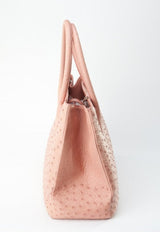 [Homiga] Handmade Ostrich Leather Handbag (OT 28951HK Pink)