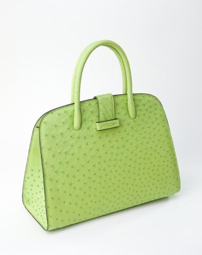 [Homiga] Handmade Ostrich Leather Handbag (OT 280344 OL/Green)