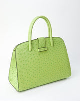 [Homiga] Handmade Ostrich Leather Handbag (OT 280344 OL/Green)