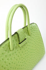 [Homiga] Handmade Ostrich Leather Handbag (OT 280344 OL/Green)